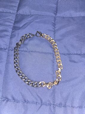 Lovisa Two-Tone Black and Gold Chain Necklace